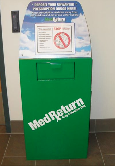 Prescription Drug Drop-off bin