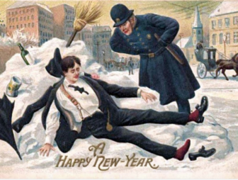 New Year's Day Postcard