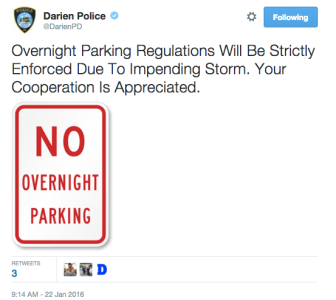 Police No Overnight Parking