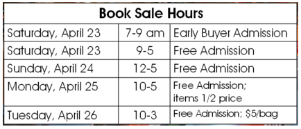Wilton Library Book Sale Hours 4-13-16