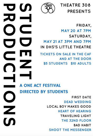 Theatre 308 Student Productions 2016 5-17-16