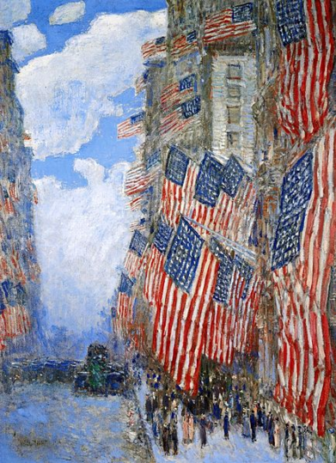 Childe Hassam 1916 flags 6-14-16