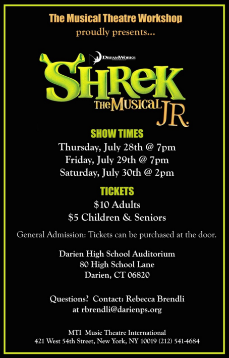 Shrek Jr. Musical DHS 7-29-16