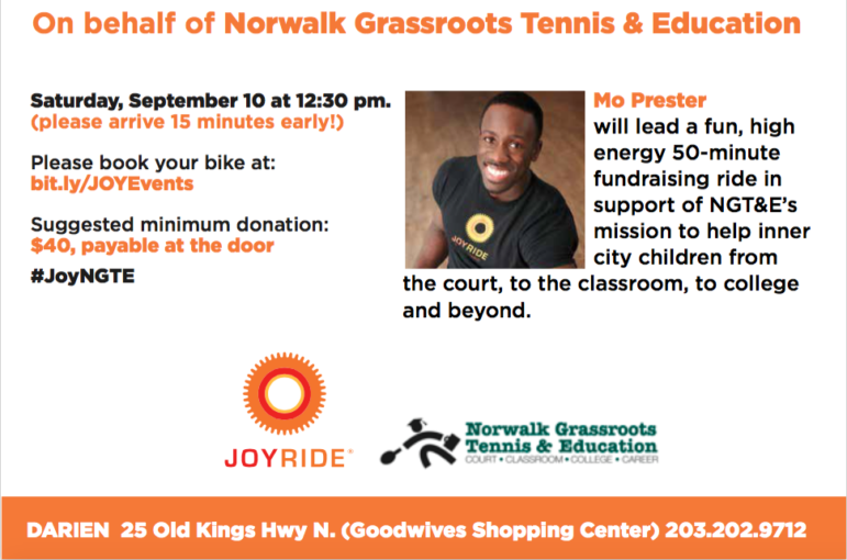 JoyRide fundraiser for Norwalk Grassroots Tennis & Ed bottom part 8-26-16