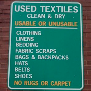 Textiles recycling Darien Recycling Center 8-27-16