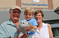 Grandparents weekend Maritime Aquarium 9-9-16