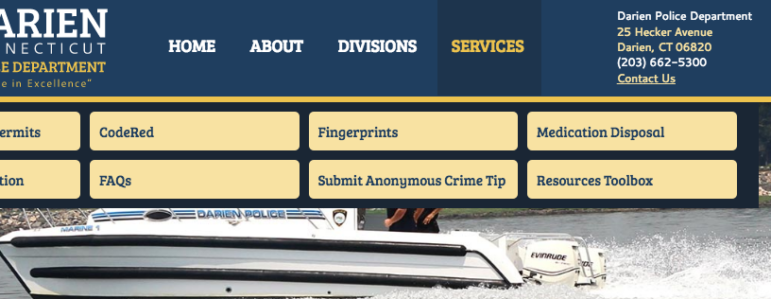 Resources Toolbox Darien Police website 9-14-16