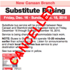 Cancelled Metro-North plan buses trains New Canaan Branch 912-15-16