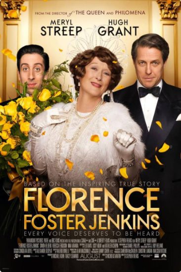 Movie poster Florence Foster Jenkins 912-29-16