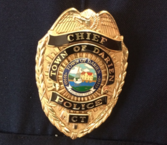 Police Chief Badge Darien Police 02-15-17