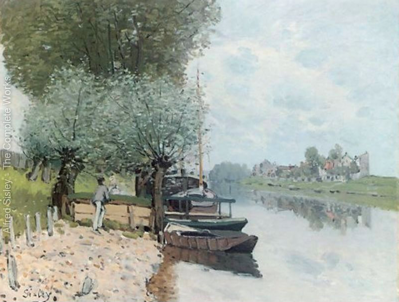 Seine at Bougival 1872 Alfred Sisley 02-04-17