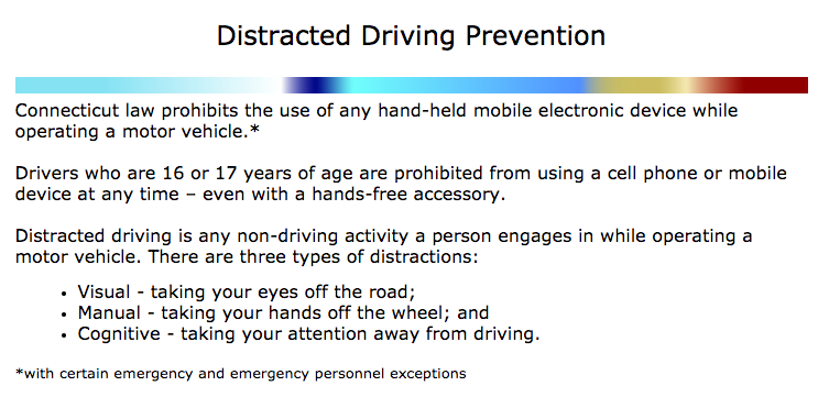 Distracted Driving ConnDOT 05-04-17