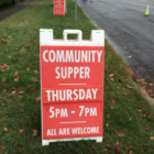 Red Sign Community Supper St. Luke's 05-04-17