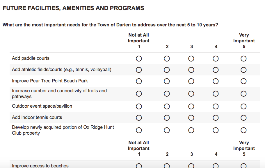 Your Ideas Wanted in Online Survey About Darien's Needs for Parks & Recreation DarieniteDarienite