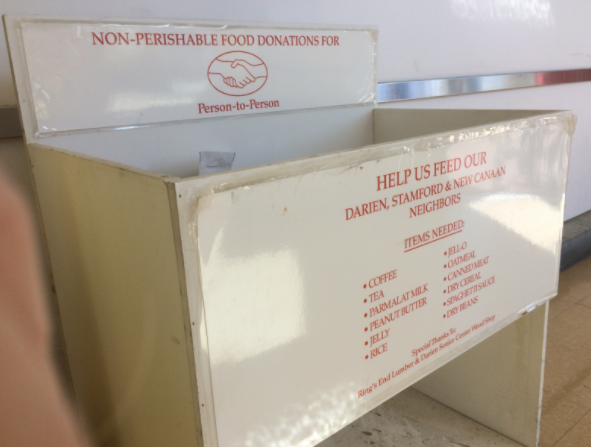 Person-to-Person P2P donation box food bank