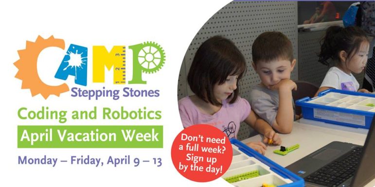 Coding and Robotics Camp April Vacation Stepping Stns