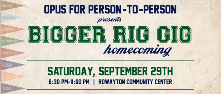 BigGER Rig Gig 2018 OPUS for Person-to-Person fundraiser