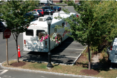 Blood Donation Red Cross van