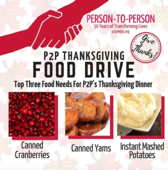 Person to Person Thanksgiving Food Drive 2018