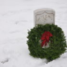 Wreaths Across America 2018 wreath tombstone