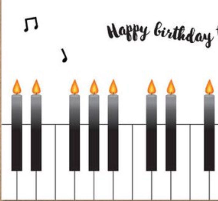 Piano Happy Birthday image