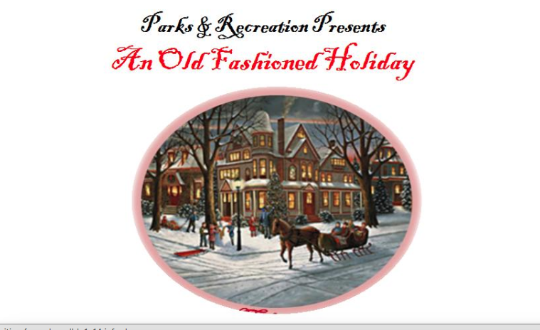 An Old Fashioned Holiday Darien Parks and Recreation Dept