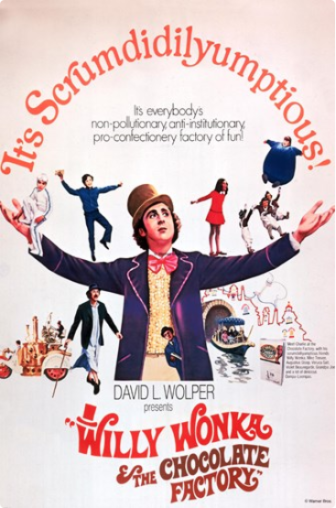 Movie poster Willie Wonka and the Chocolate Factory