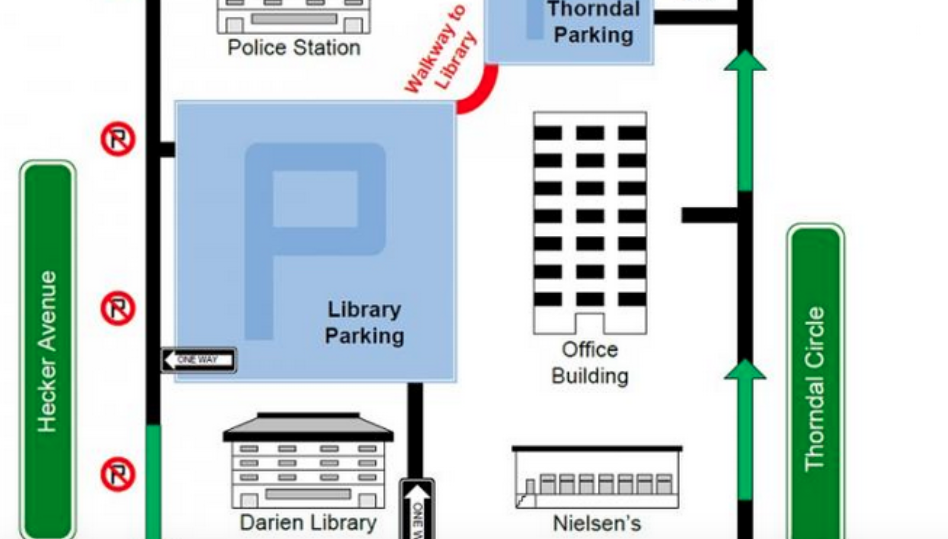 Part of a library map for parking This is for Facebook