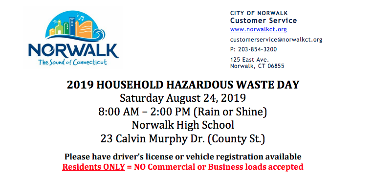 Norwalk household hazardous waste flyer 2019 part