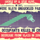 NHTSA Seatbelts Unbuckled Deaths 2017