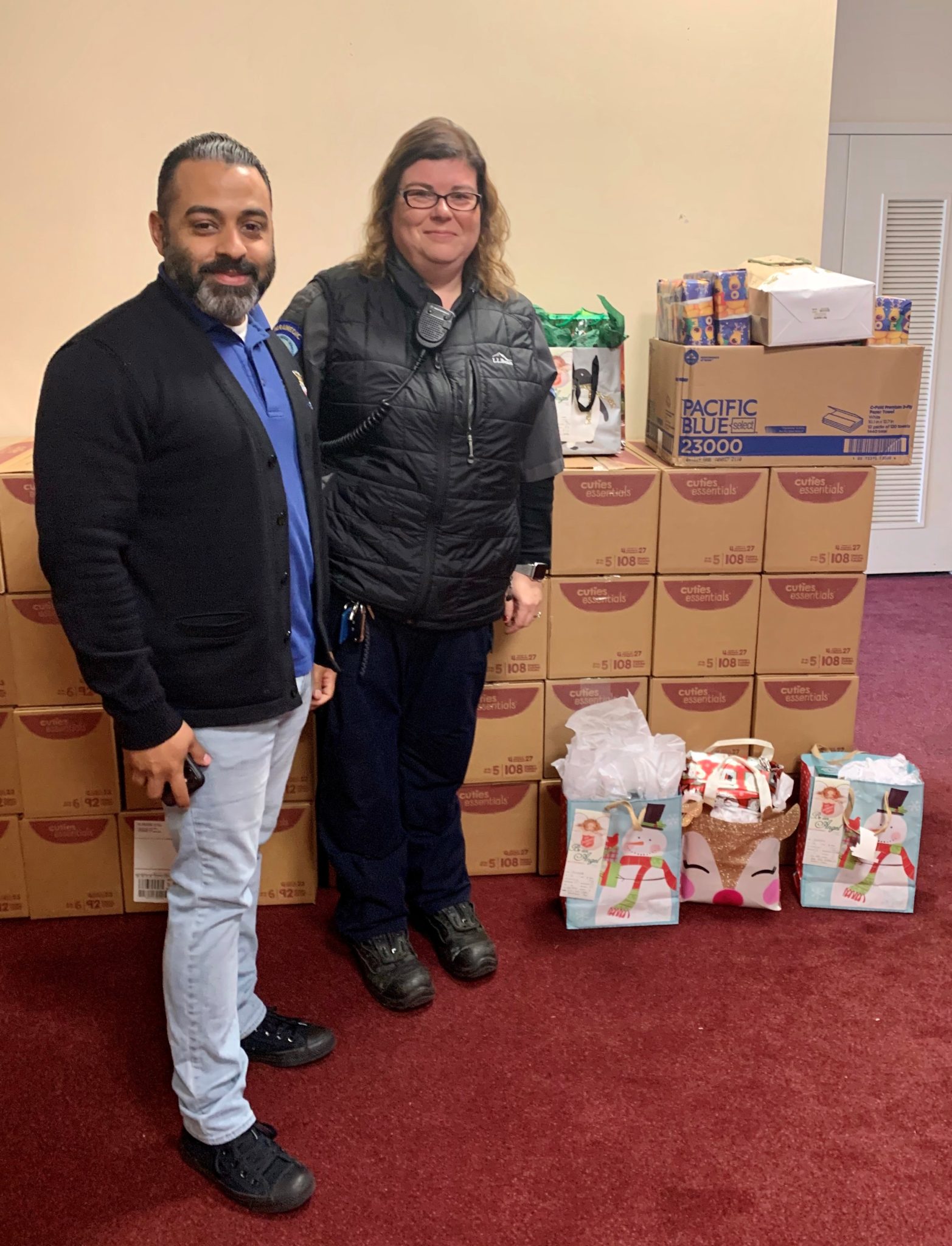 Stamford EMS Contributes to Salvation Army Christmas Aid Program