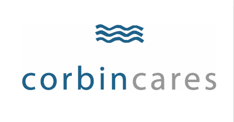 Corbin Cares wide logo original and facebook