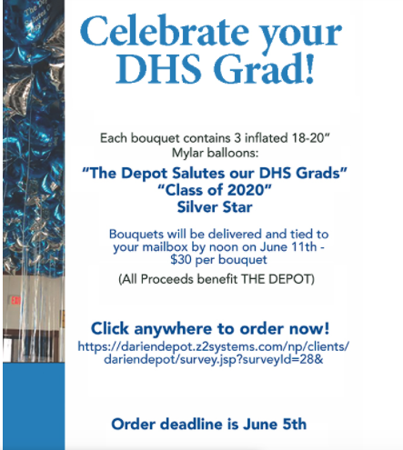 2020 balloons for DHS graduation