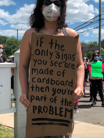 If cardboard signs part of the problem June 7 2020