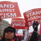 Stand Against Racism protest signs 2020