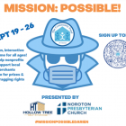Promotional image for Mission: Possible from the Community Fund of Darien