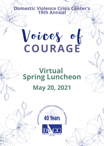 Voices of Courage poster 2021 DVCC