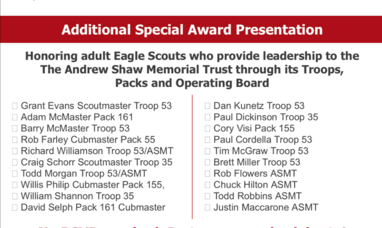 image from the organizers of the Nov 22 2021 event at Andrew Shaw Memorial and Scout Cabin