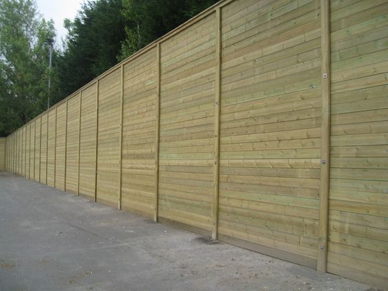 Wooden sound barriers