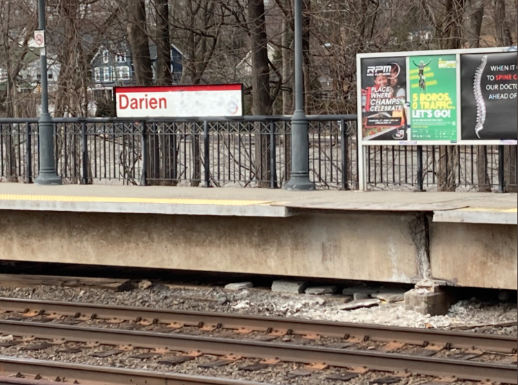 Darien Station Platform Crumbling