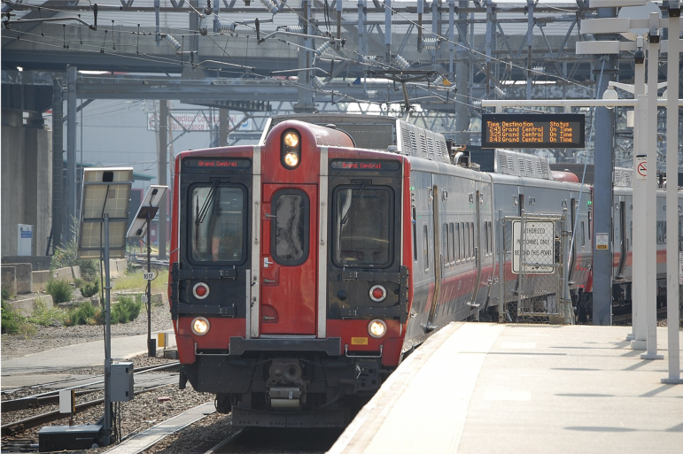 Metro-North railroad train car New Haven Line