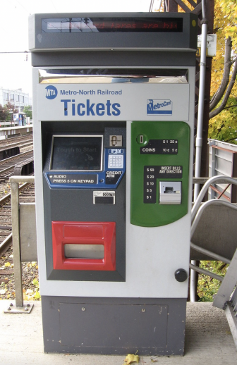 Metro-North ticket machine