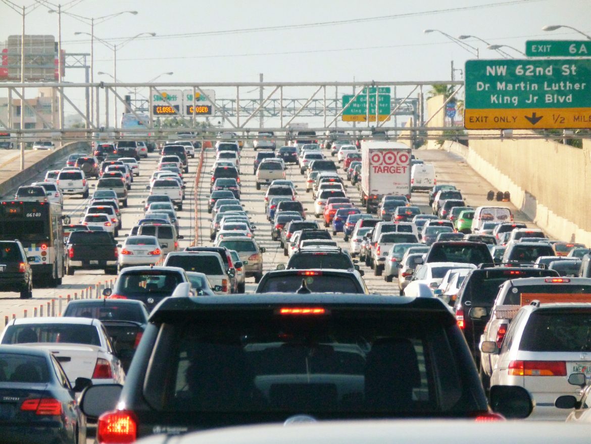Highway congestion traffic congestion traffic jam